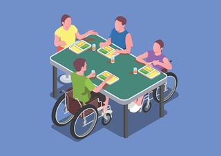 Grafika półkolonie dla osób z niepełnosprawnościami